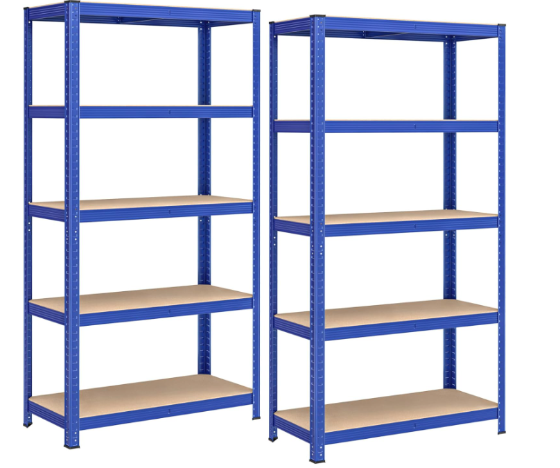 Boltless Metal Frame 5 Layer Warehouse Storage Rack  Home Storage Shelving  Adjustable Storage Garage Shelf Stacking Racks