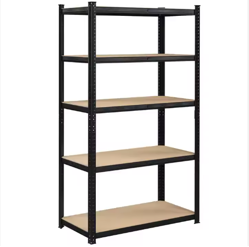 5 Tiers High Quality Adjustable Metal Boltless Shelf And Racks Warehouse Storage Medium Duty Metal Rack Shelf