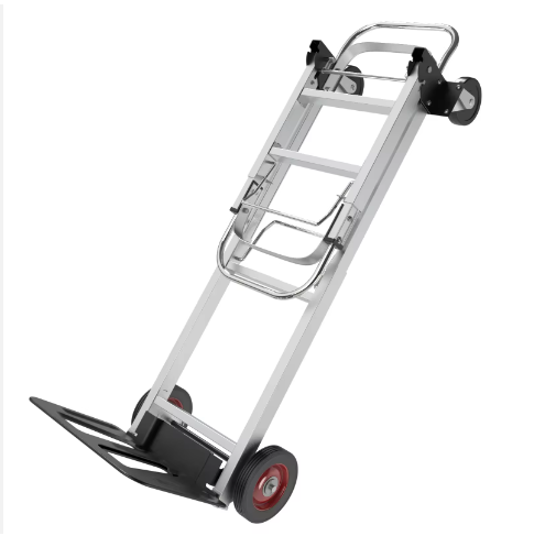 Heavy Duty 2-in-1 Convertible Luggage Cart and Dolly Portable Stretchable Aluminium Folding Hand Truck Dolly