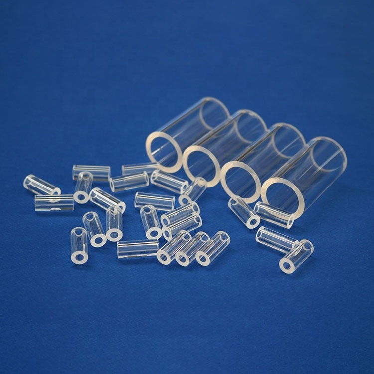 Clear Fused Silica Glass Tube Large Diameter Clear Quartz Glass Tube Borosilicate Clear Glass Bubble Pipe