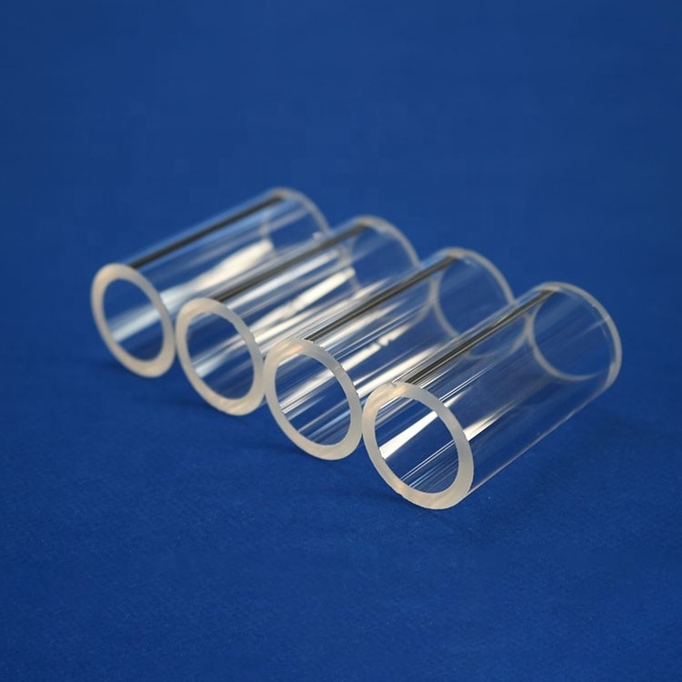 Clear Fused Silica Glass Tube Large Diameter Clear Quartz Glass Tube Borosilicate Clear Glass Bubble Pipe