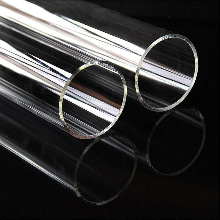 Factory outlet raw materials custom clear borosilicate glass tube cutting Colored glass tube oil burner pipe