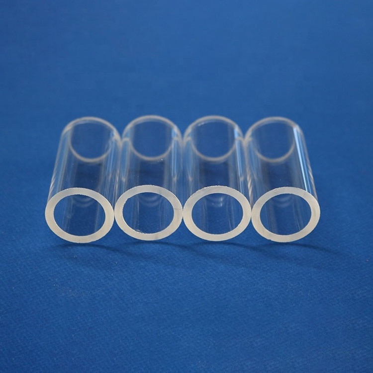 Clear Fused Silica Glass Tube Large Diameter Clear Quartz Glass Tube Borosilicate Clear Glass Bubble Pipe