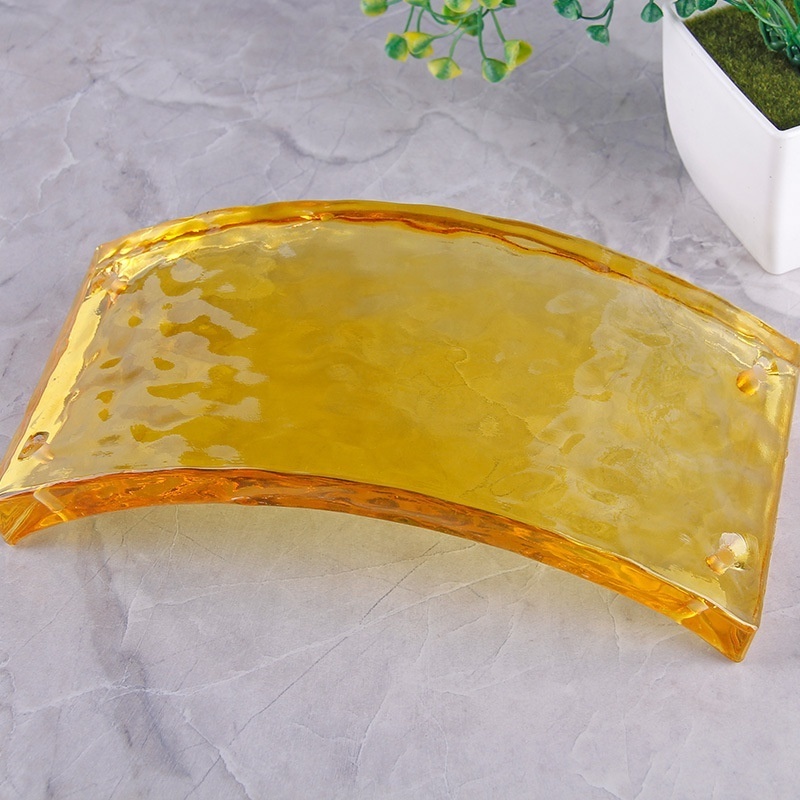 200*100*17mm curved fire crystal partition wall brick creative color bubble brick