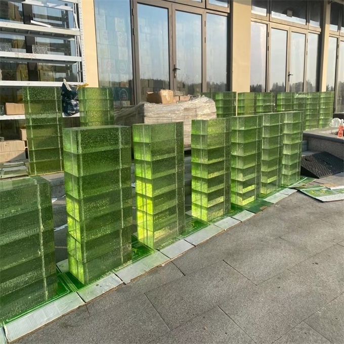 glass block windows glass shape brick green glass bricks