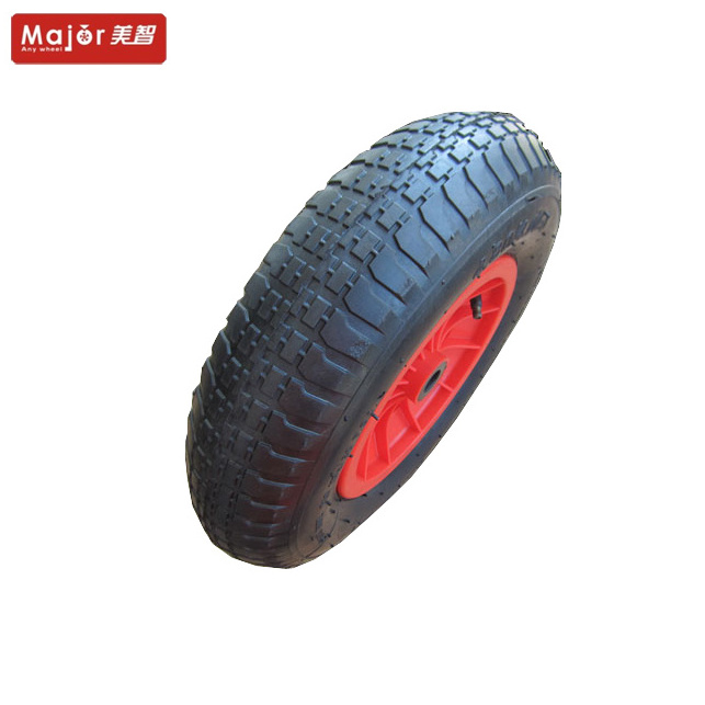 400-8 4pr wheelbarrow rubber tyre 16 inch pneumatic wheel golf cart wheels and tires barrow trolley wheel