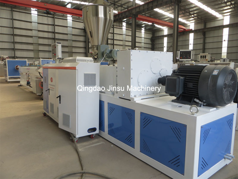 Qingdao Jinsu PVC CPVC Electric communication Plastic pipe extrusion line Machine