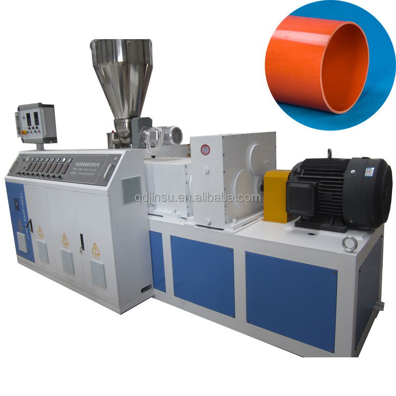 Qingdao Jinsu PVC CPVC Electric communication Plastic pipe extrusion line Machine