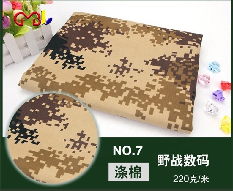 Best selling Polyester / Cotton Material and 190gsm Weight jungle/desert/ocean camouflage printed fabric