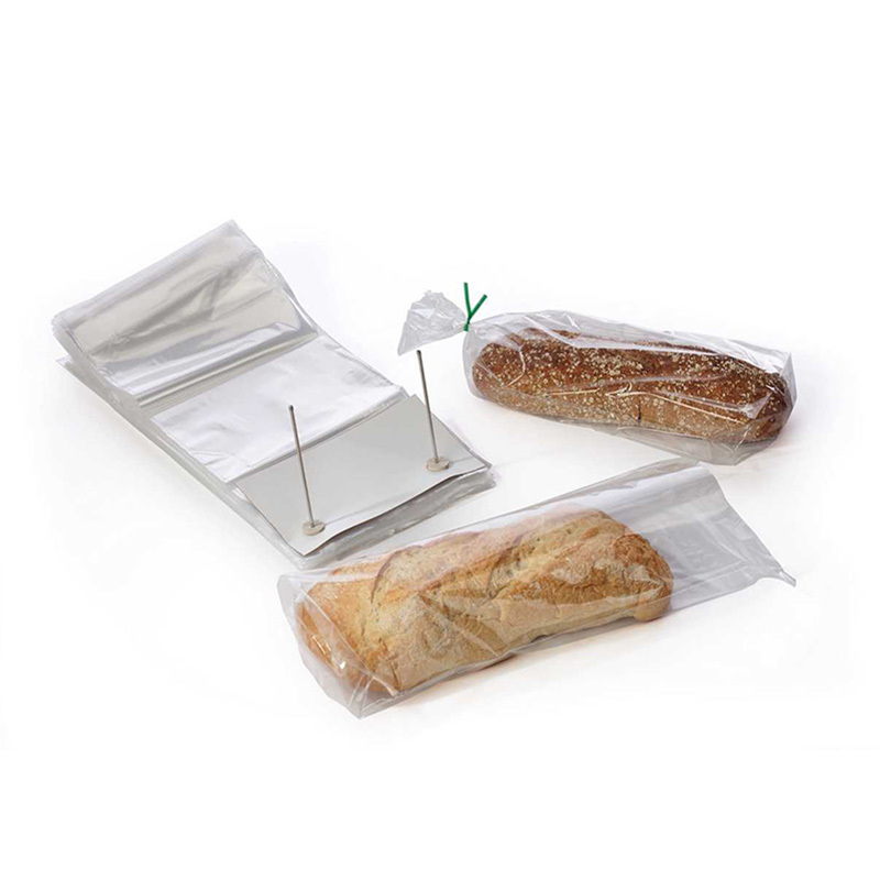 Custom Metal Wicket Micro Perforated Food Grade OPP PP CPP Material Plastic Bag Loaf Bread Packaging Bags