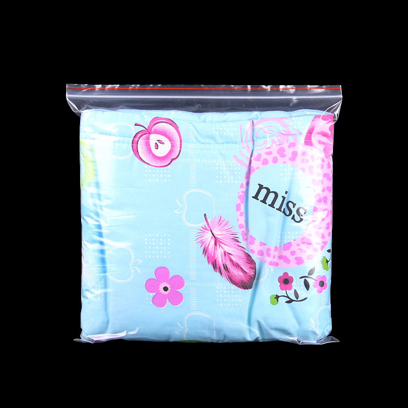 Custom Clear Plastic Clothes Shirt Hoodie Packaging Slider Zipper Bags Ziplock Garment Packing Poly Package Bag Wholesale