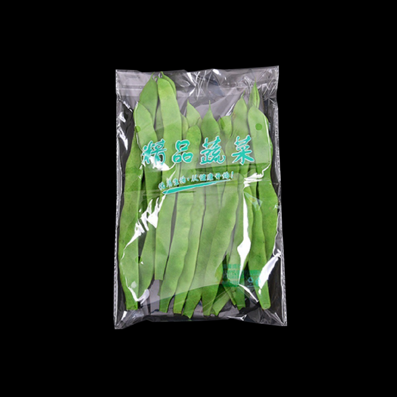 Custom OEM Printing Clear Self Adhesive Bag Vegetable Packaging OPP Plastic Lettuce Salad Packaging Bag