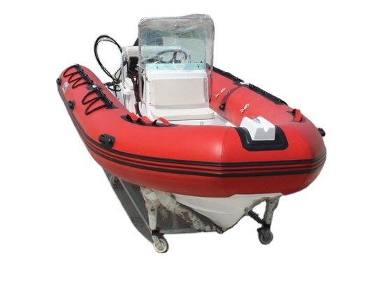 Semi-rigid Aluminum Rib 14ft Rib430 Hypalon/PVC Inflatable Fishing Boats For Sale