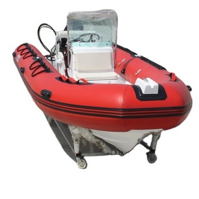 Semi-rigid Aluminum Rib 14ft Rib430 Hypalon/PVC Inflatable Fishing Boats For Sale