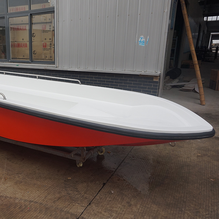 Supply high quality orange small plastic fishing boat for sale