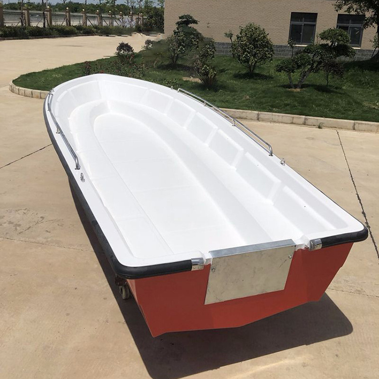 Supply high quality orange small plastic fishing boat for sale