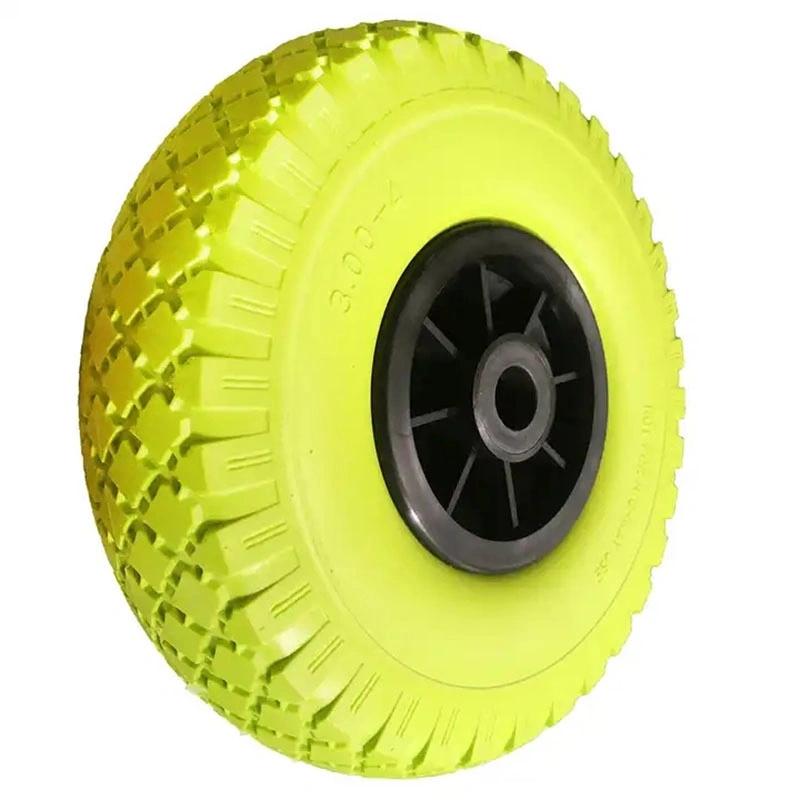 3.50-4 PU Foam Tire Filled Wheel Polyurethane foam Tire Garden Cart disassembled wheel