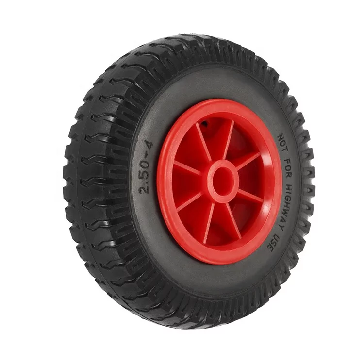 Manufacturer  yellow red hand truck replacement tires 3.00-8 wheelbarrow Inflatable wheel pneumatic wheels