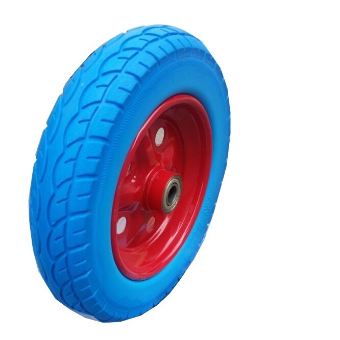 3.50-4 4.00-6 4.00-8 puncture proof Polyurethane Foam Caster Wheels Solid wheel beach wagon tires PU wheel