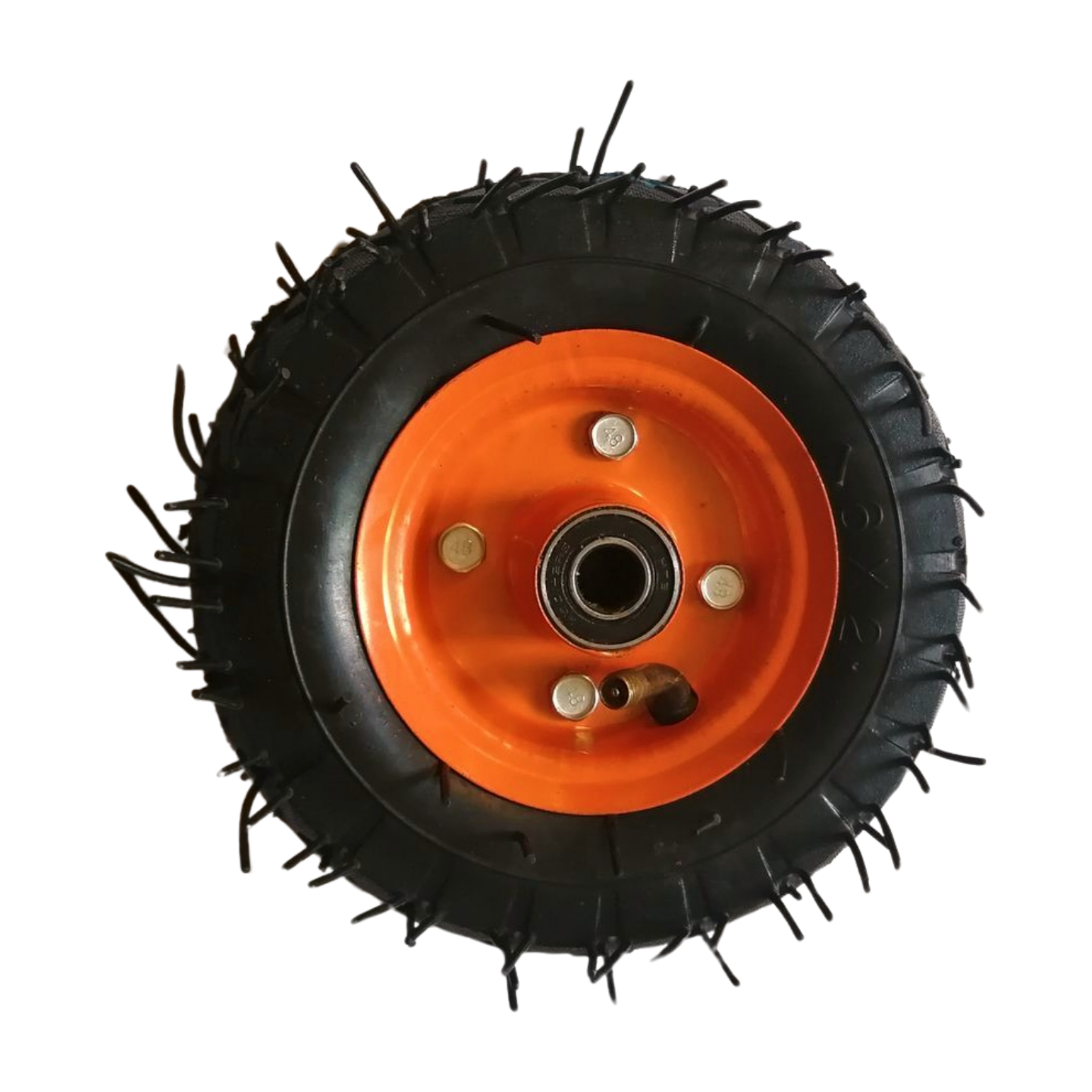 High Quality 6X2 pneumatic rubber wheel  puncture proof wheelbarrow tire rubber wheels