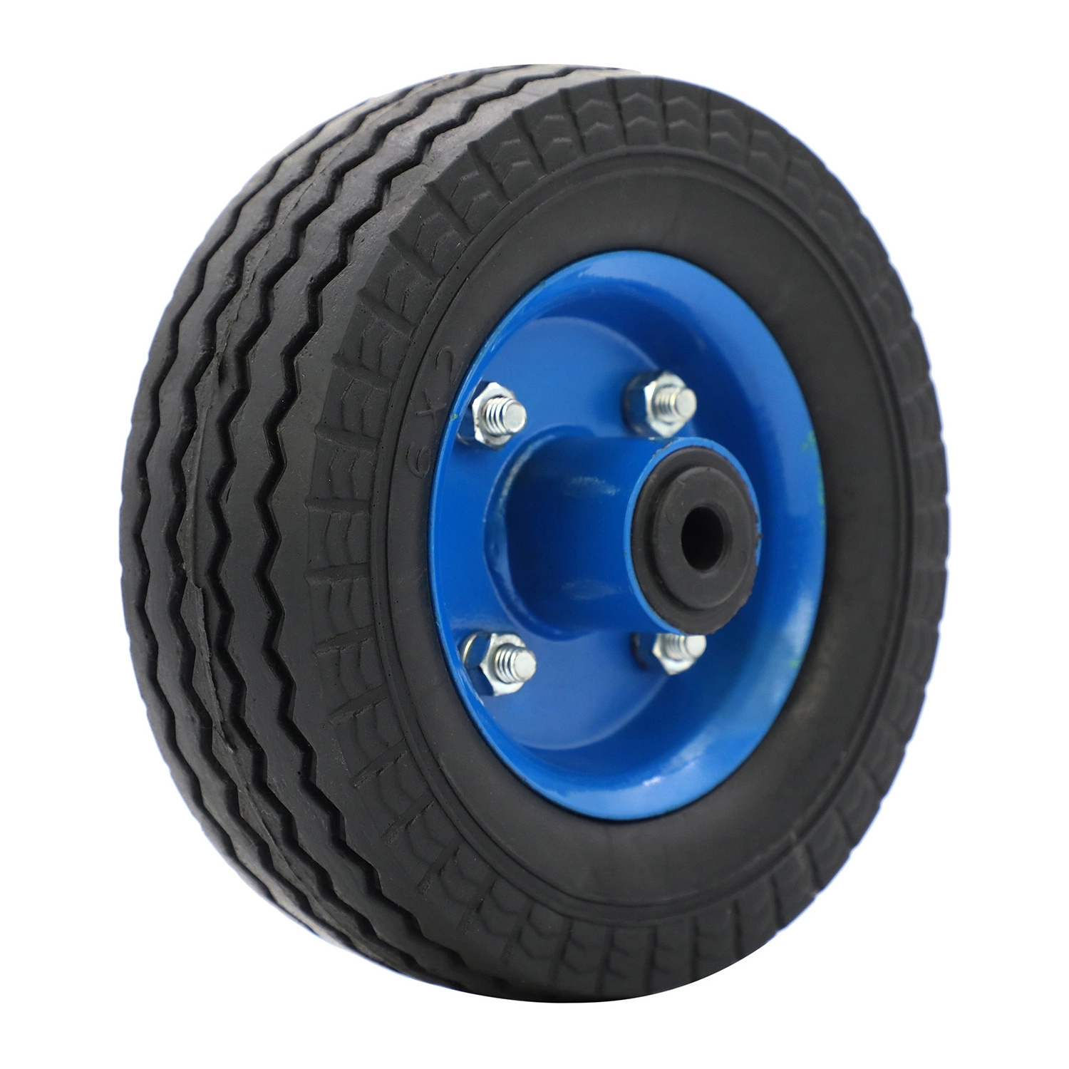 High Quality 6X2 pneumatic rubber wheel  puncture proof wheelbarrow tire rubber wheels