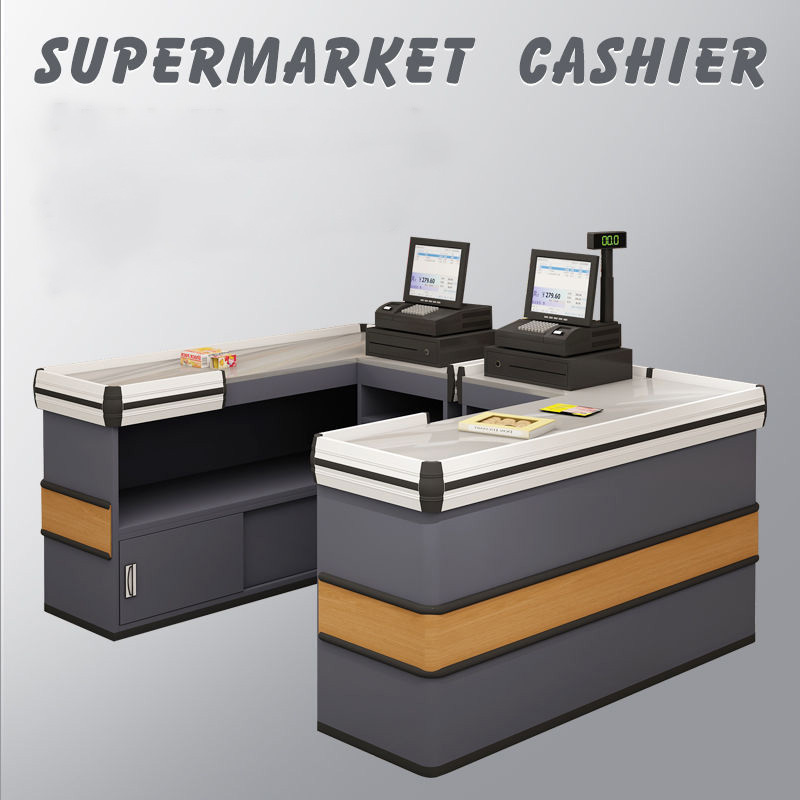 Grocery Store convenient best price Electric Cashier Counter for supermarket Store