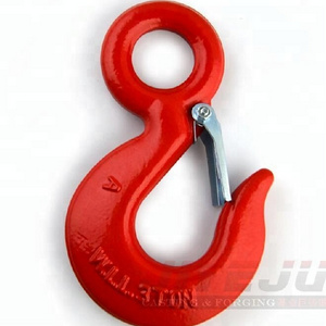 S320 Alloy Steel Drop Forged Eye Hoist Hook with latch