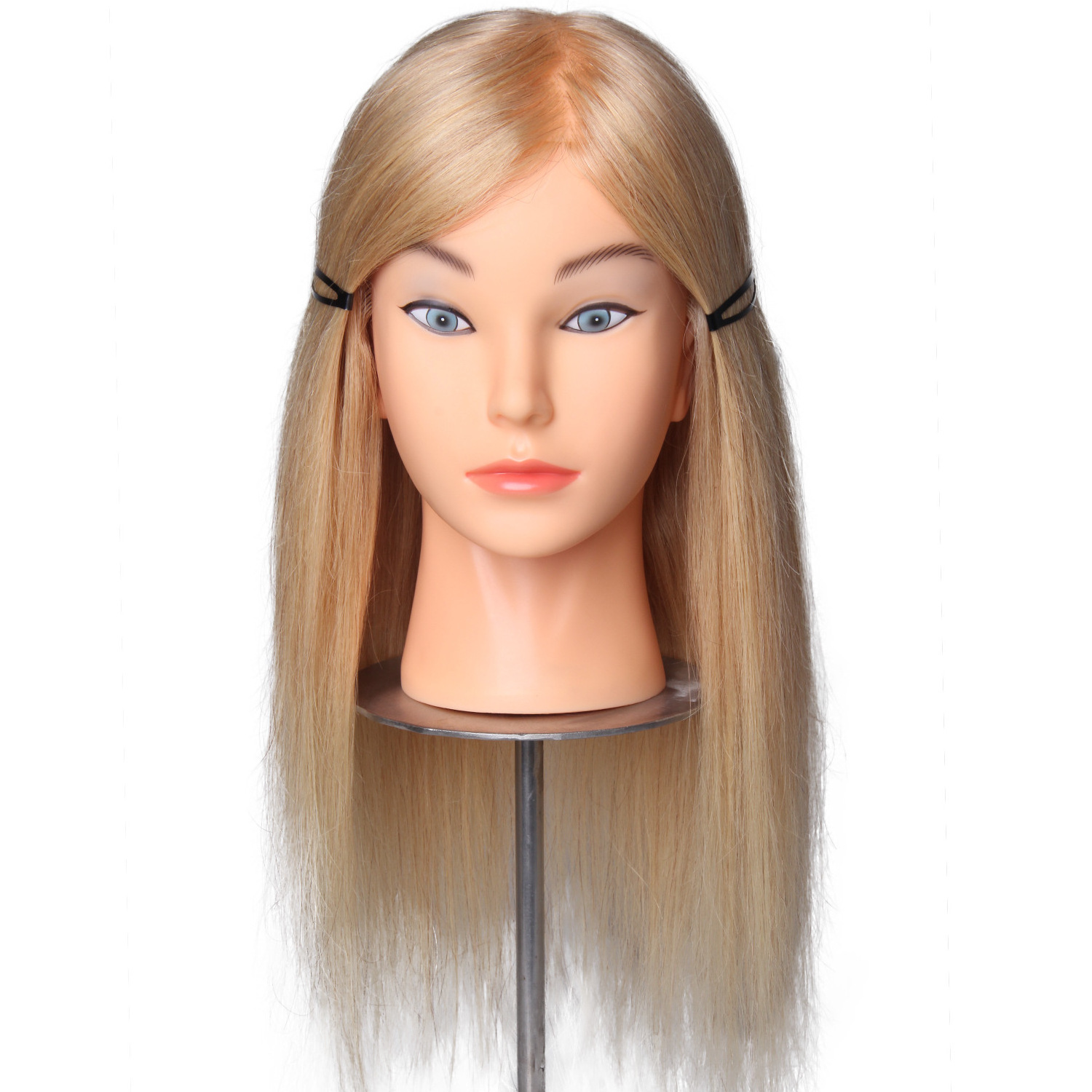 Best Seller training mannequin head with hair training+head dye perm cut practice for hair dresser beautiful school salon