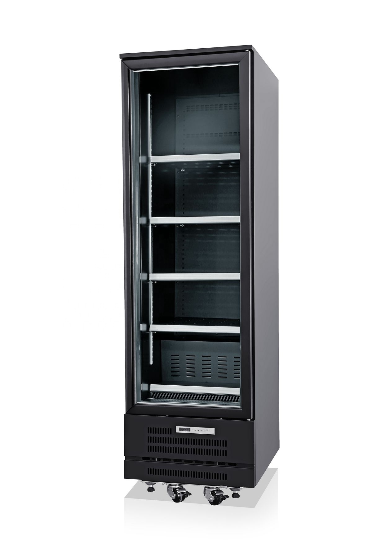 Supermarket Glass Door Beverage Fridge Upright Display Chiller Drink Cooler Plugin glass door chiller freezer