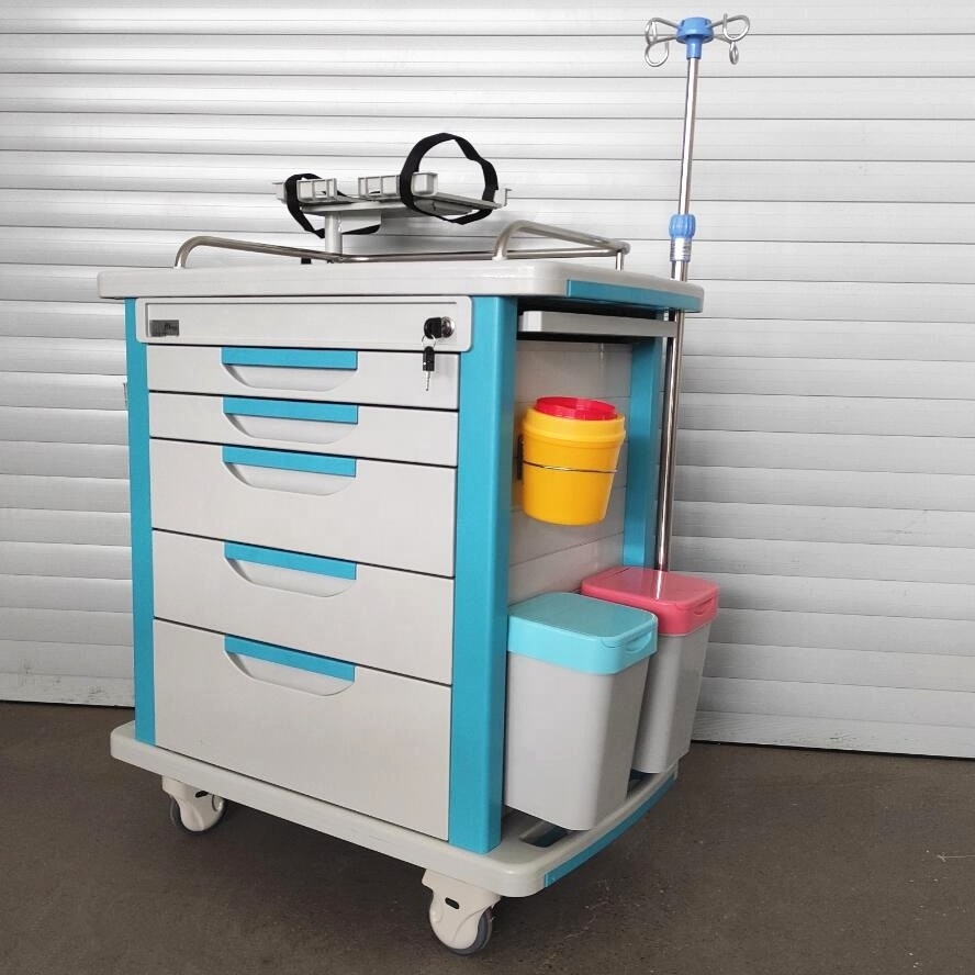 Commercial Furniture Medical Used Crash Cart For Sale