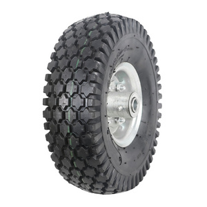 10-Inch Solid Wheel Replacement 4.10/3.50-4 Flat Free Tire and Wheel for Hand Truck, Generator, Gorilla Carts