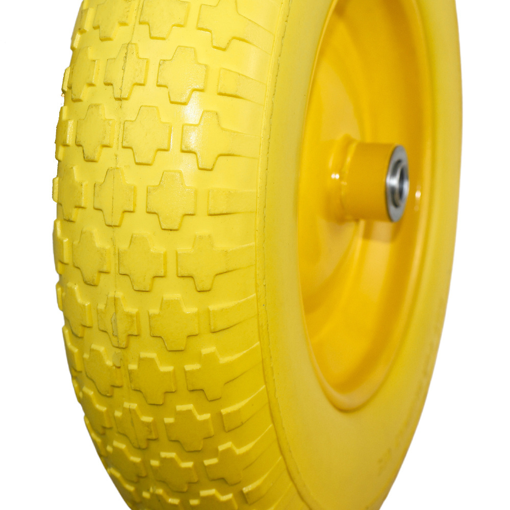 Yellow rim and wheels wholesale various usage for wheelbarrows light wheels size 3.50-8 wheelbarrow wheels