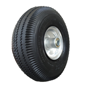 High quality 10" pneumatic wheels for Serrated pattern sack truck trolley dolly cart garden barrow tyre 350 4 4.10/3.50-4