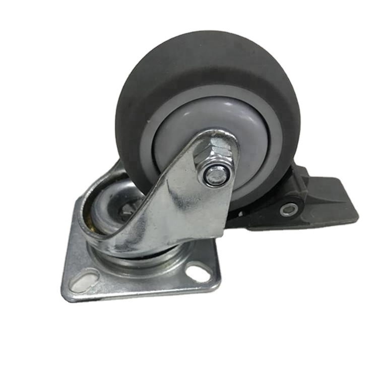 Factory direct sale 2, 3, 4, 5, 6,  8, 10 inch Swivel Fixed Industrial Heavy Duty Caster Wheels With Brake