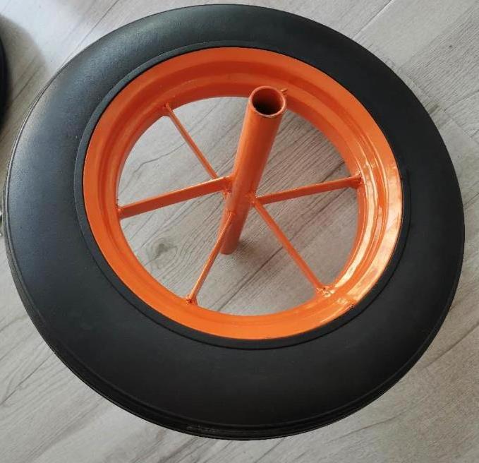 13x2.5 3.50-8 Metal rim in middle east  solid rubber wheel garden lightweight wheelbarrow wheels