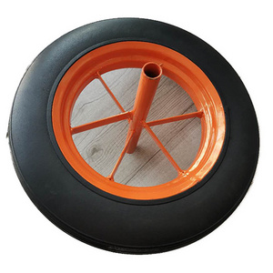 13x2.5 3.50-8 Metal rim in middle east  solid rubber wheel garden lightweight wheelbarrow wheels