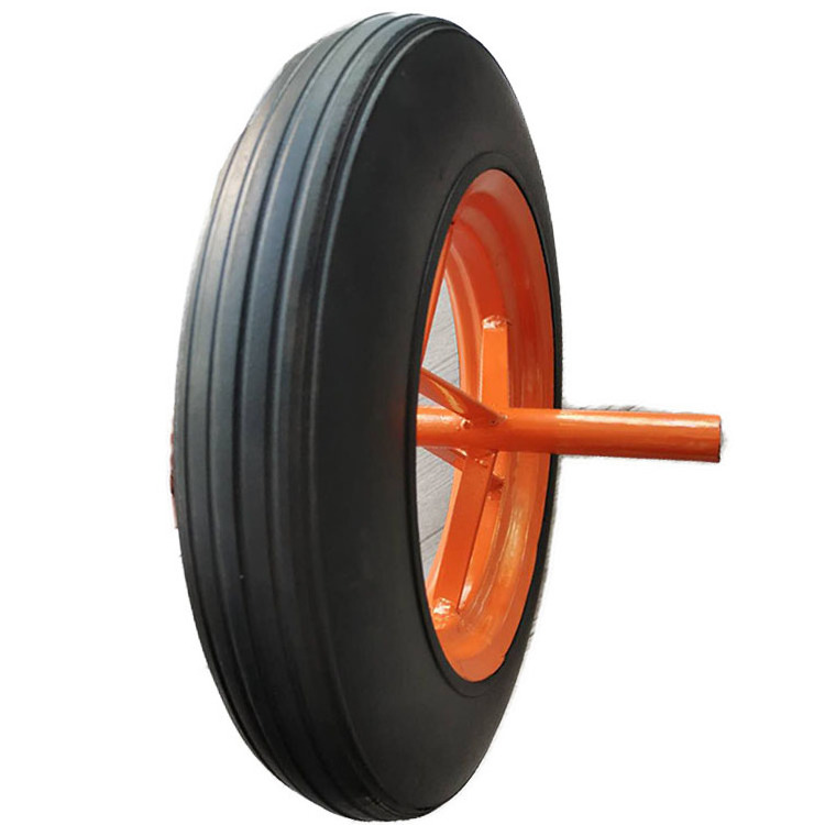 13x2.5 3.50-8 Metal rim in middle east  solid rubber wheel garden lightweight wheelbarrow wheels