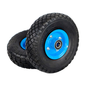 10 inch 3.00-4 3.50-4 sack barrow wheel  300-4 350-4 410/350-4 wagon wheel pneumatic rubber trolley tire for sack truck