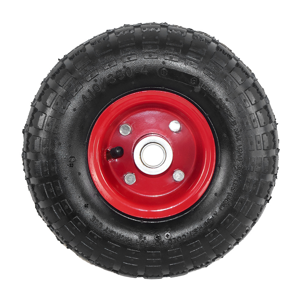 Universal Garden Wagon Wheels 4.10/3.50-4 Pneumatic 8inch 10inch Tires for Gorilla Cart, Hand Truck,  BBQ Grill