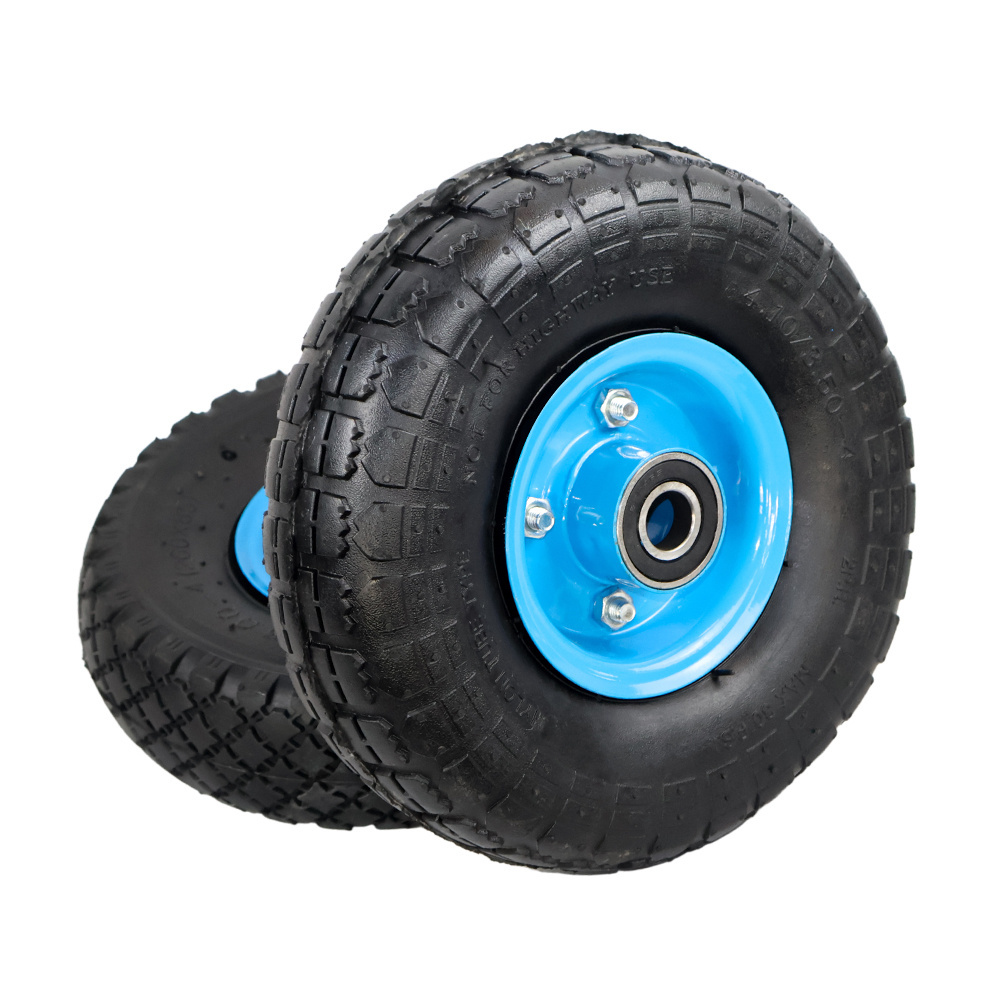 10 Inch rubber Tyre 4.10/3.50-4 Heavy Duty Pneumatic Wheel 3.00-4 300x4 Garden Trailer Cart wheels