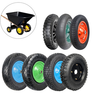 4.80/4.00-8 Pneumatic the Gorilla Carts Wheel 16 inch Tires 4.80/4.00-8 Wheelbarrow Wheels