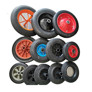 10 inch caster wheel rubber solid wheels