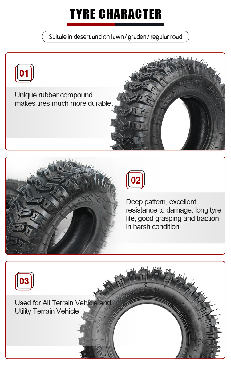 13x 4.10-6 Good quality all terrain tires 4.10-6 13inch off road car accessories universal ATV/UTV Tires 13x 4.10-6