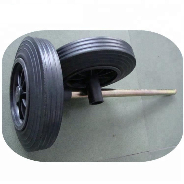 8 inch 200mm 50mm Black Rubber Gabage Can Trash Bin Wheel 8x2