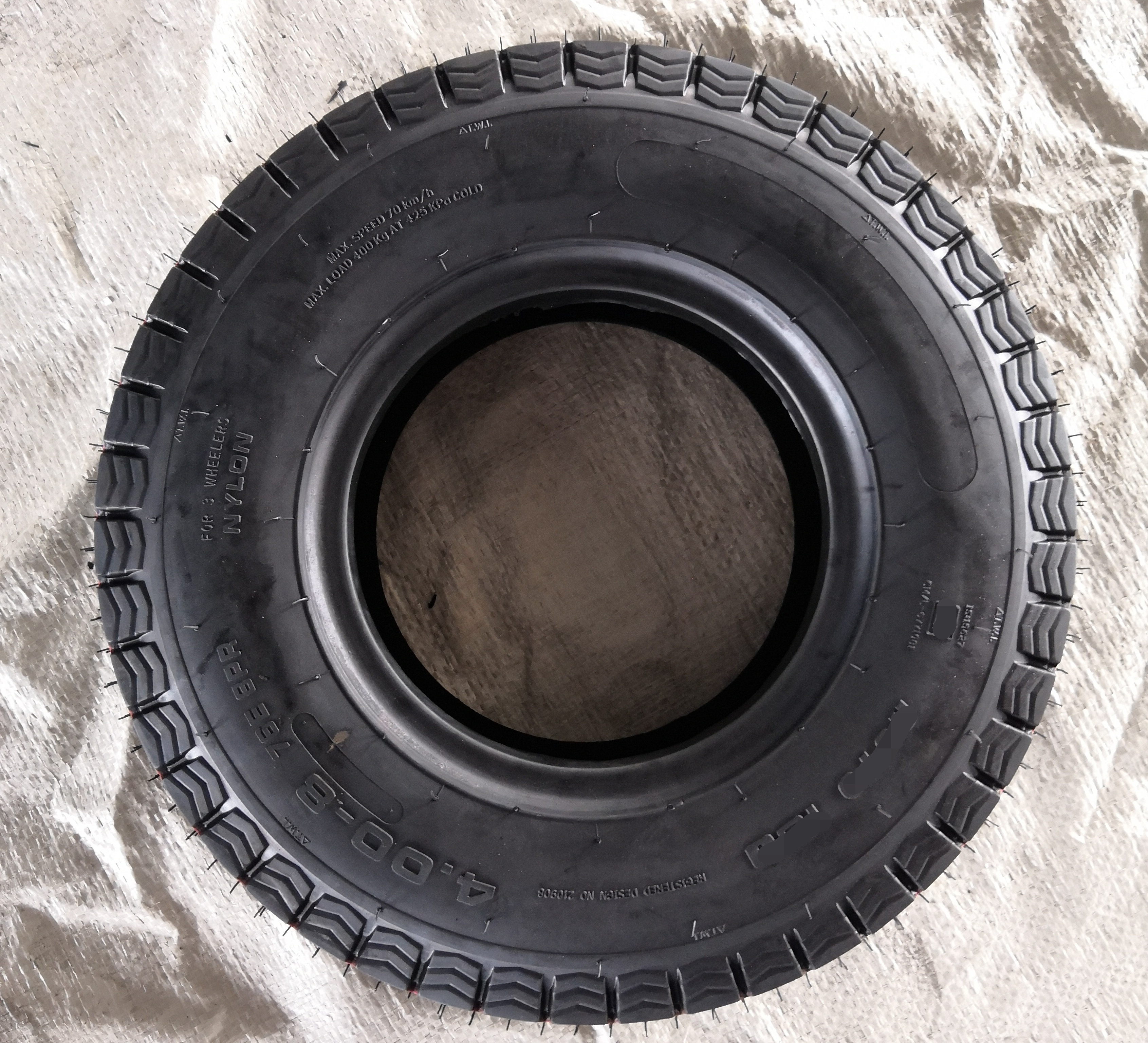 High quality TUK TUK,BAJAJ,THREE wheeler tire size 4.00-8 motorcycle tyre