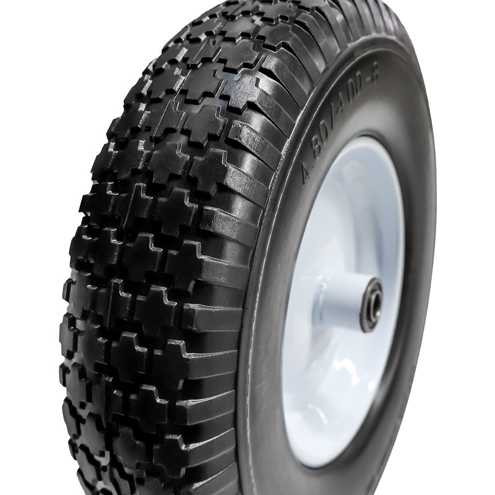 Wheelbarrow Tires 4.80/4.00-8 Universal Solid Wheels with 5/8