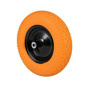 Wheelbarrow Wheels 16" Flat-Free Wheel Barrow Flat Free Tire Foamed Polyurethane Wheelbarrow Tire 4.80/4.00-8"