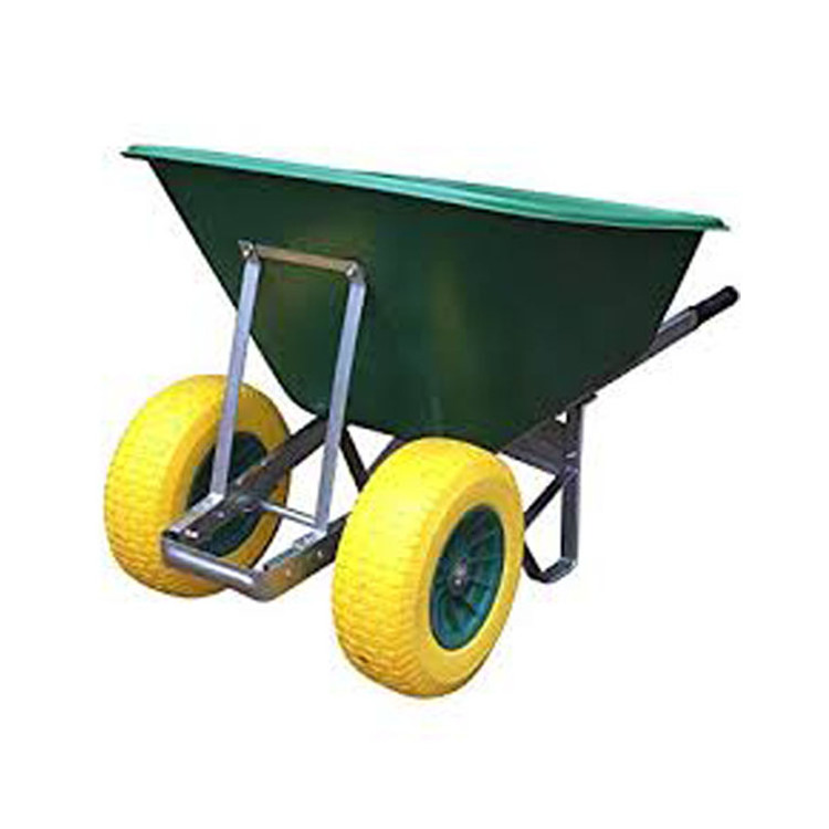 140L 160L 200L Horse Stable Yard Two 2 Twin Wheels Large Poly Wheelbarrow