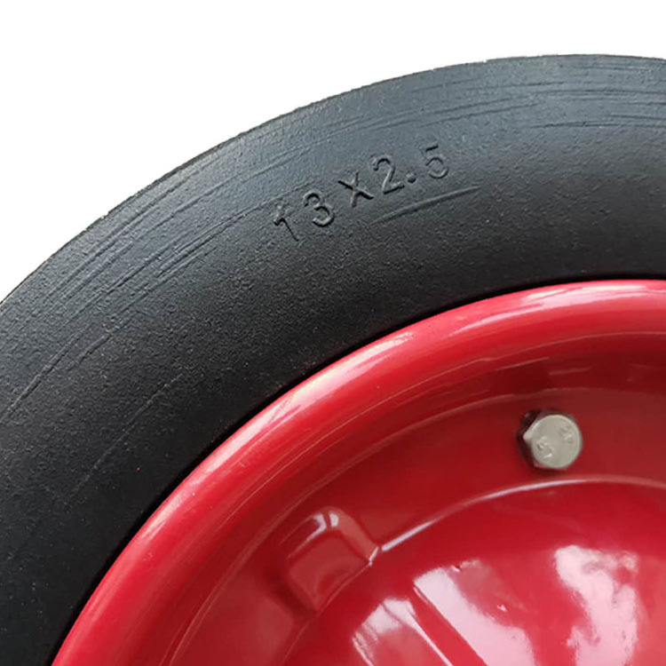 13x2.5 Cheap Price Good Quality Flat Solid Rubber Replacement Tire  all size for Hand Trucks, Wheelbarrows, Dollies, Trolleys