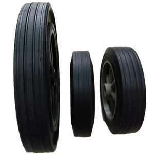 8 inch 200mm 50mm Black Rubber Gabage Can Trash Bin Wheel 8x2